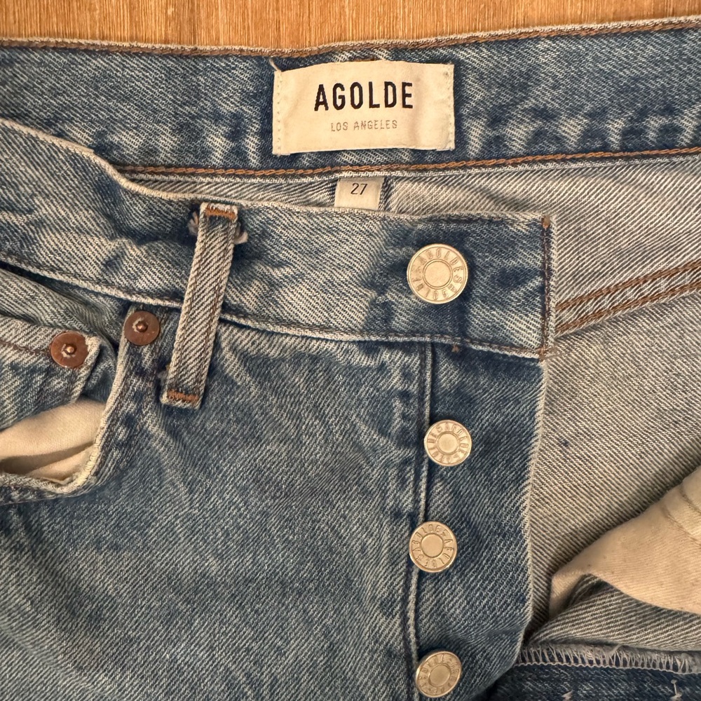 Agolde Riley cropped Jeans Size 27 - Picture 3 of 6
